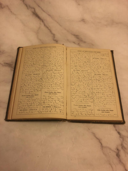 1871 Book of Common Prayer Phonetic Shorthand Rare Antique Prayer Book 1800s - (Ref x455)