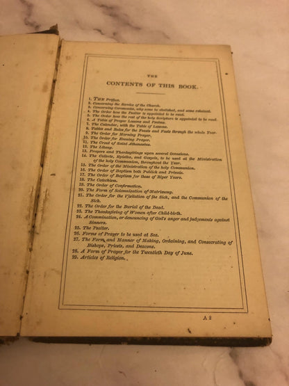 1871 Book of Common Prayer Phonetic Shorthand Rare Antique Prayer Book 1800s - (Ref x455)