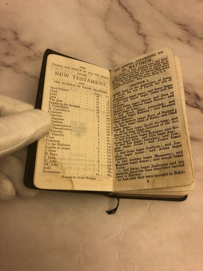 Antique 1800s Book of Common Prayer – Mini Pocket Prayer Book – Victorian Christian Devotional - (Ref x454)