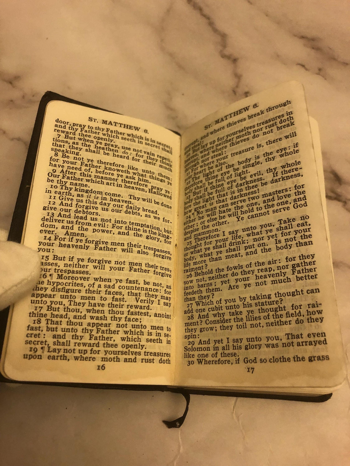 Antique 1800s Book of Common Prayer – Mini Pocket Prayer Book – Victorian Christian Devotional - (Ref x454)