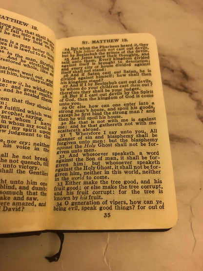 Antique 1800s Book of Common Prayer – Mini Pocket Prayer Book – Victorian Christian Devotional - (Ref x454)