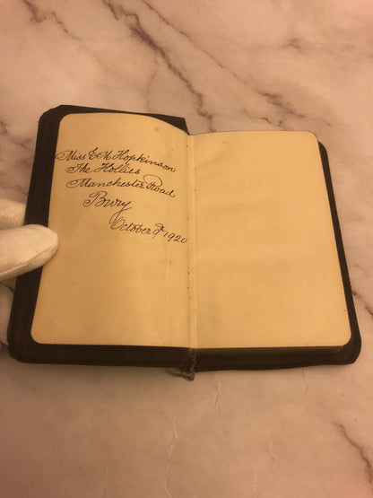 1920s Book of Common Prayer & Hymns Mini Pocket Prayer Book Antique Church Book - (Ref x453)
