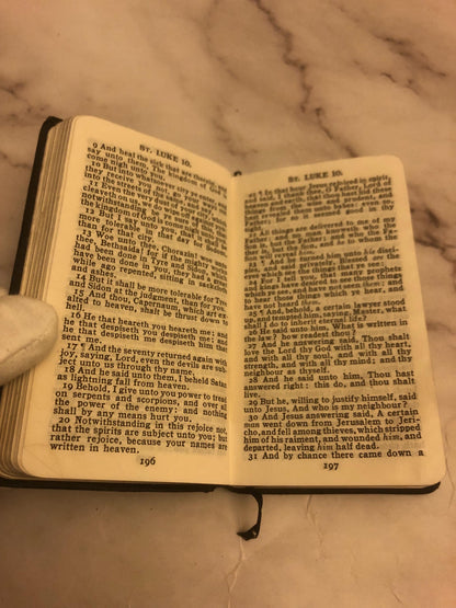 Antique 1800s Book of Common Prayer – Mini Pocket Prayer Book – Victorian Christian Devotional - (Ref x454)