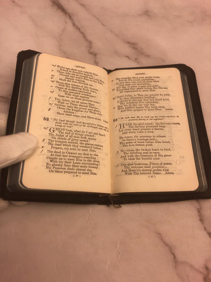 1920s Book of Common Prayer & Hymns Mini Pocket Prayer Book Antique Church Book - (Ref x453)