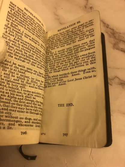 Antique 1800s Book of Common Prayer – Mini Pocket Prayer Book – Victorian Christian Devotional - (Ref x454)