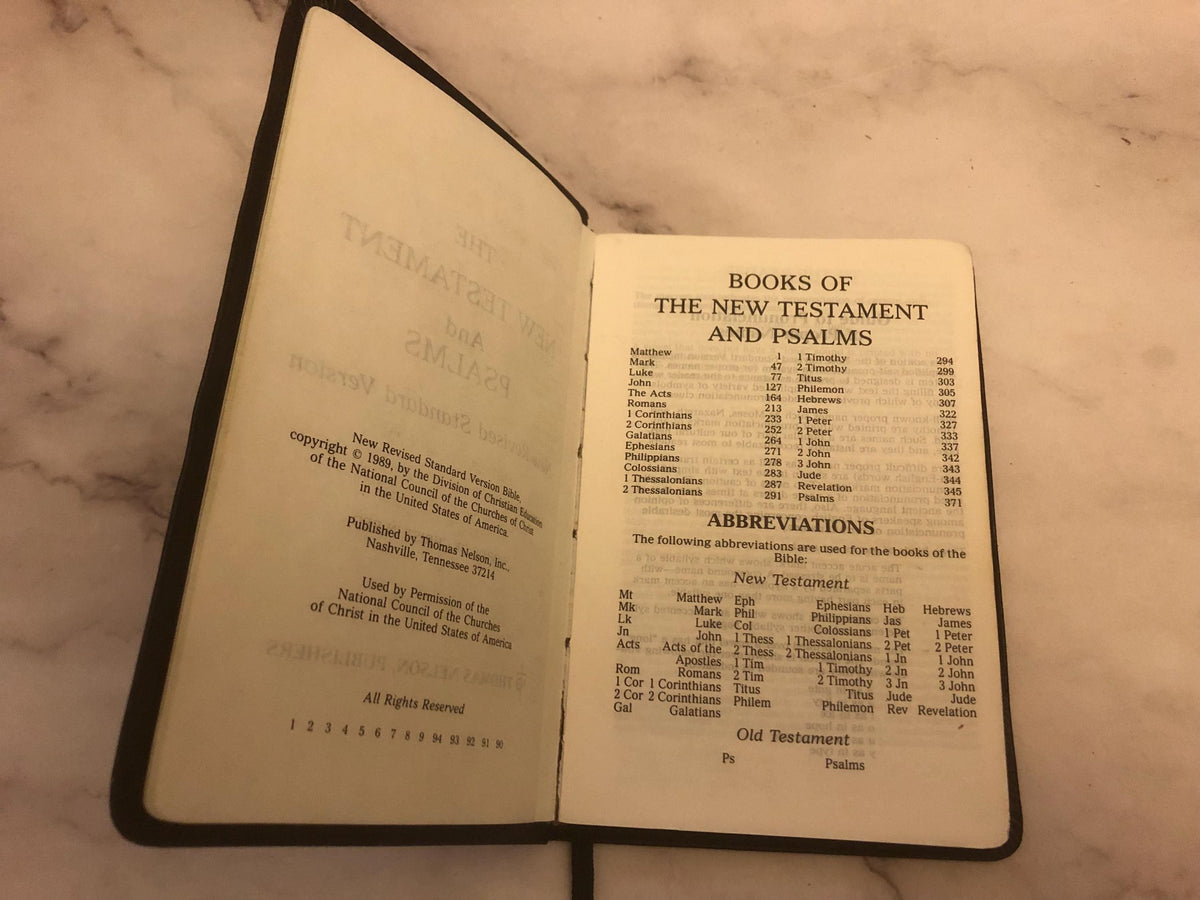 1989 RSV Holy Bible New Testament & Psalms - (Ref x451)