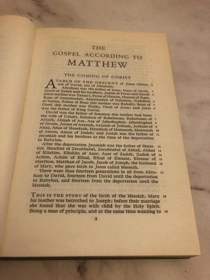1961 New English Bible New Testament Hardcover Vintage Bible Christian Book - (Ref x447)