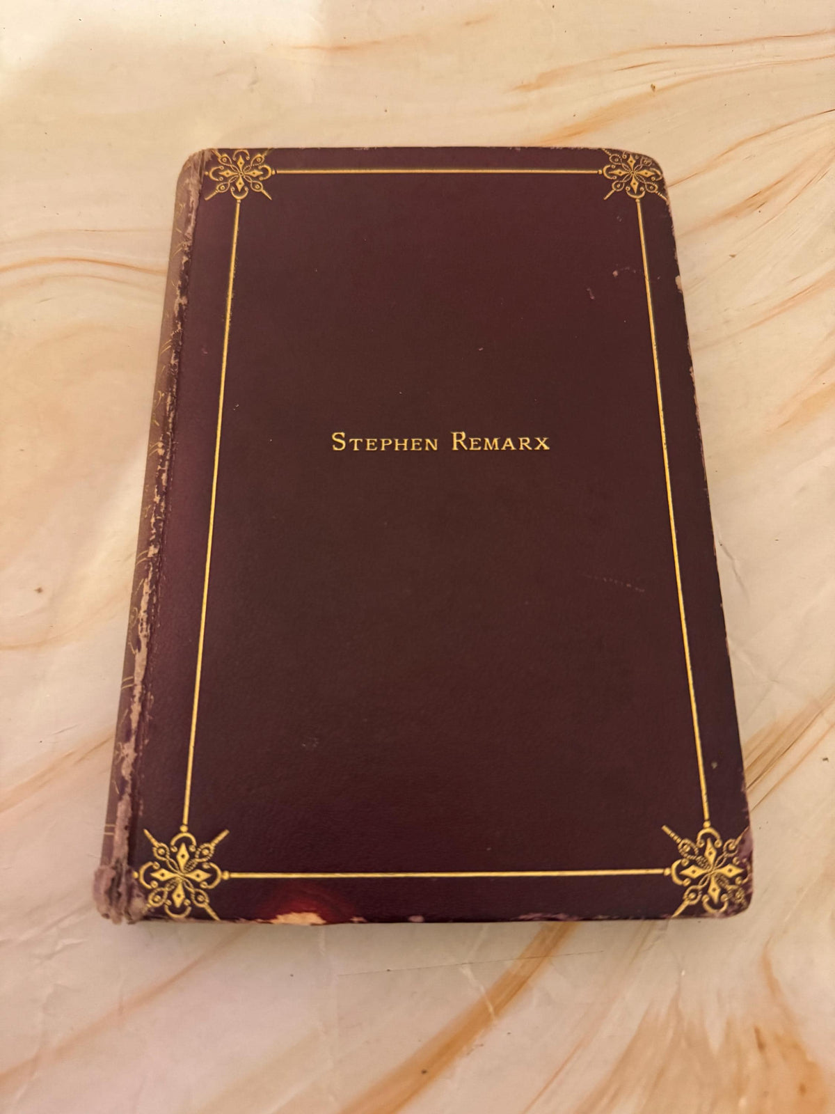 1893 Stephen Remarx Antique Victorian Christian Fiction Book by James Adderley - Ref X703