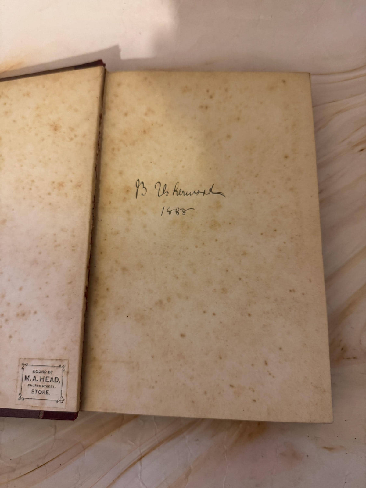 1888 Missionary Herald Baptist Missionary Society Antique Christian Book - Ref X701