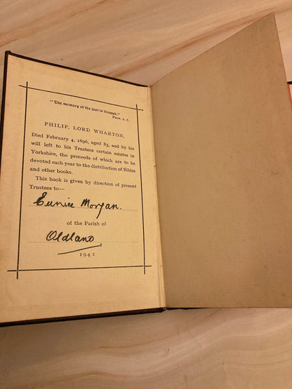 Antique Book of Common Prayer – Pocket Size Hymn Book – Vintage Christian Prayer Book - (Ref X33)