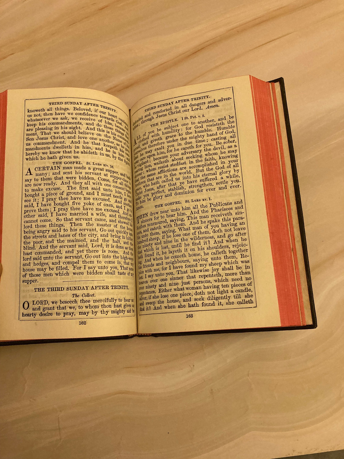 Antique Book of Common Prayer – Pocket Size Hymn Book – Vintage Christian Prayer Book - (Ref X33)