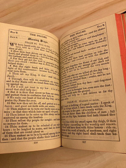 Antique Book of Common Prayer – Pocket Size Hymn Book – Vintage Christian Prayer Book - (Ref X33)