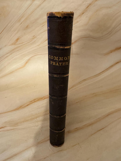 1862 Book of Common Prayer Antique Victorian Leather Bound Church of England Prayer Book - Ref X696