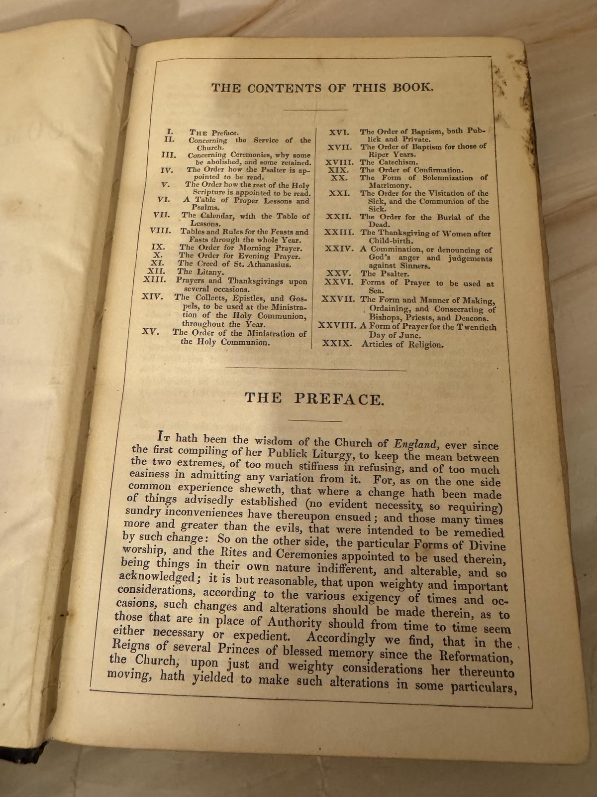 1862 Book of Common Prayer Antique Victorian Leather Bound Church of England Prayer Book - Ref X696