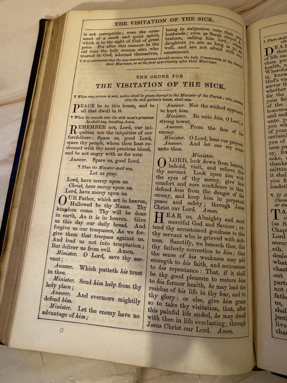 1862 Book of Common Prayer Antique Victorian Leather Bound Church of England Prayer Book - Ref X696