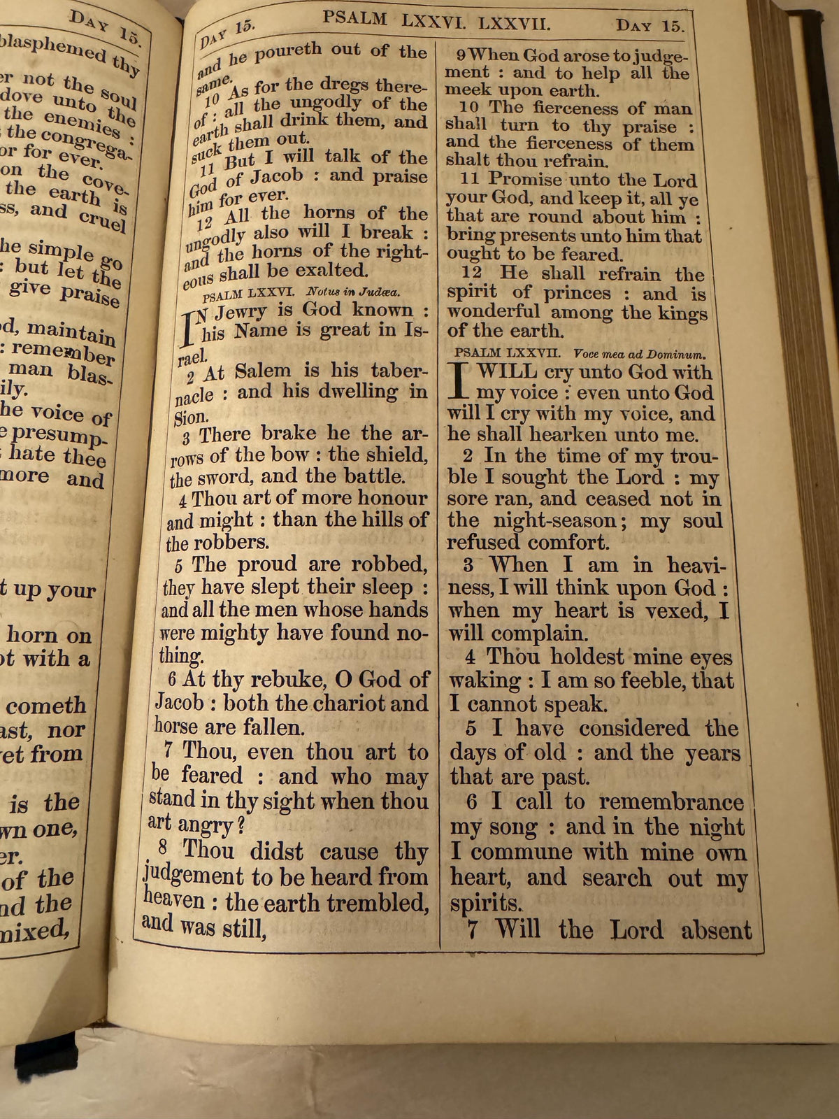 1862 Book of Common Prayer Antique Victorian Leather Bound Church of England Prayer Book - Ref X696