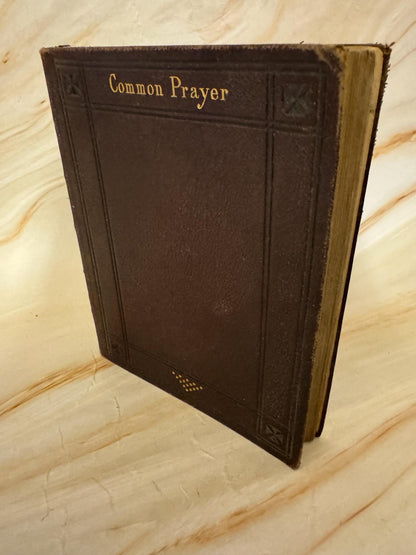 Antique Oxford Common Prayer Book Church of England Psalter Leather Bound - Ref X695