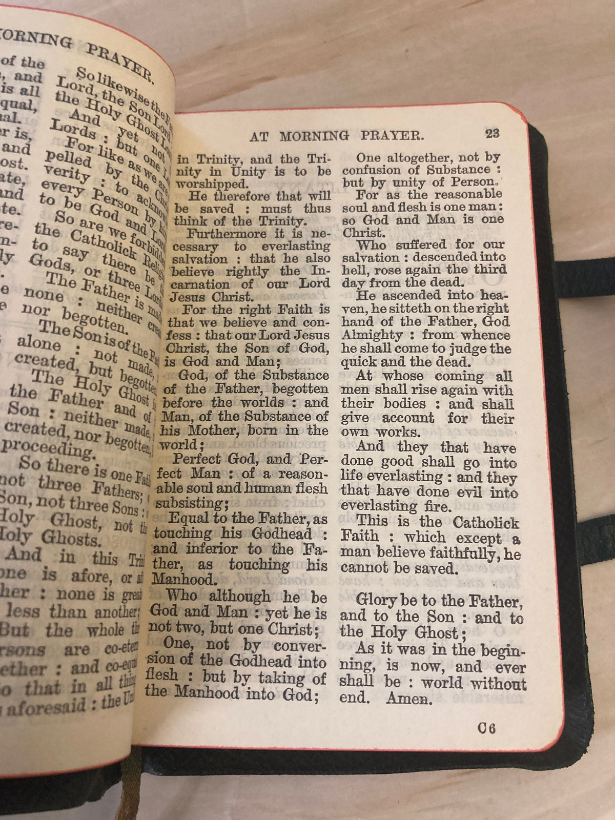 1909 Book of Common Prayer Anglican Church Prayer Book Antique Religious Book - Ref x317