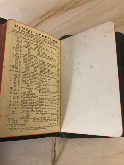 1909 Book of Common Prayer Anglican Church Prayer Book Antique Religious Book - Ref x317
