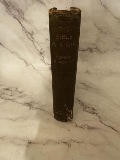 1899 The Bible in Spain Book – George Borrow – Antique Christian History Book - Ref x530