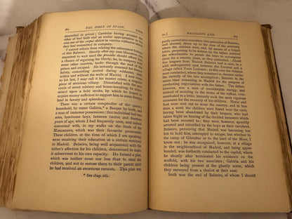 1899 The Bible in Spain Book – George Borrow – Antique Christian History Book - Ref x530