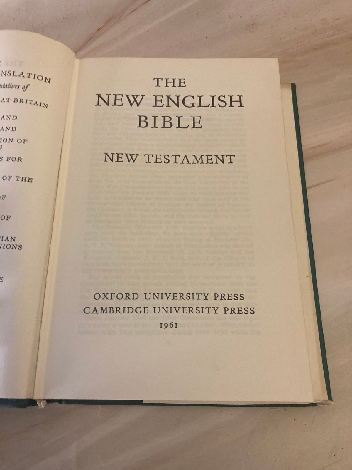 1961 New English Bible - New Testament - Ref x311