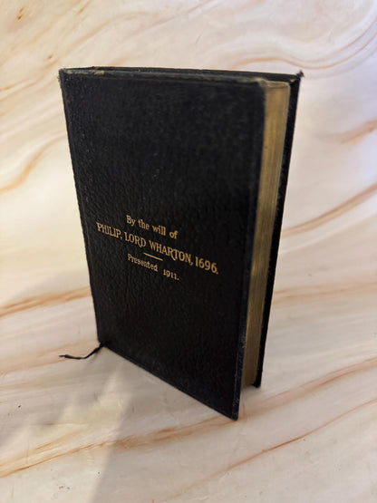 1911 Pocket Size Book of Common Prayer Antique Church of England Oxford Prayer Book Lord Wharton - Ref X692