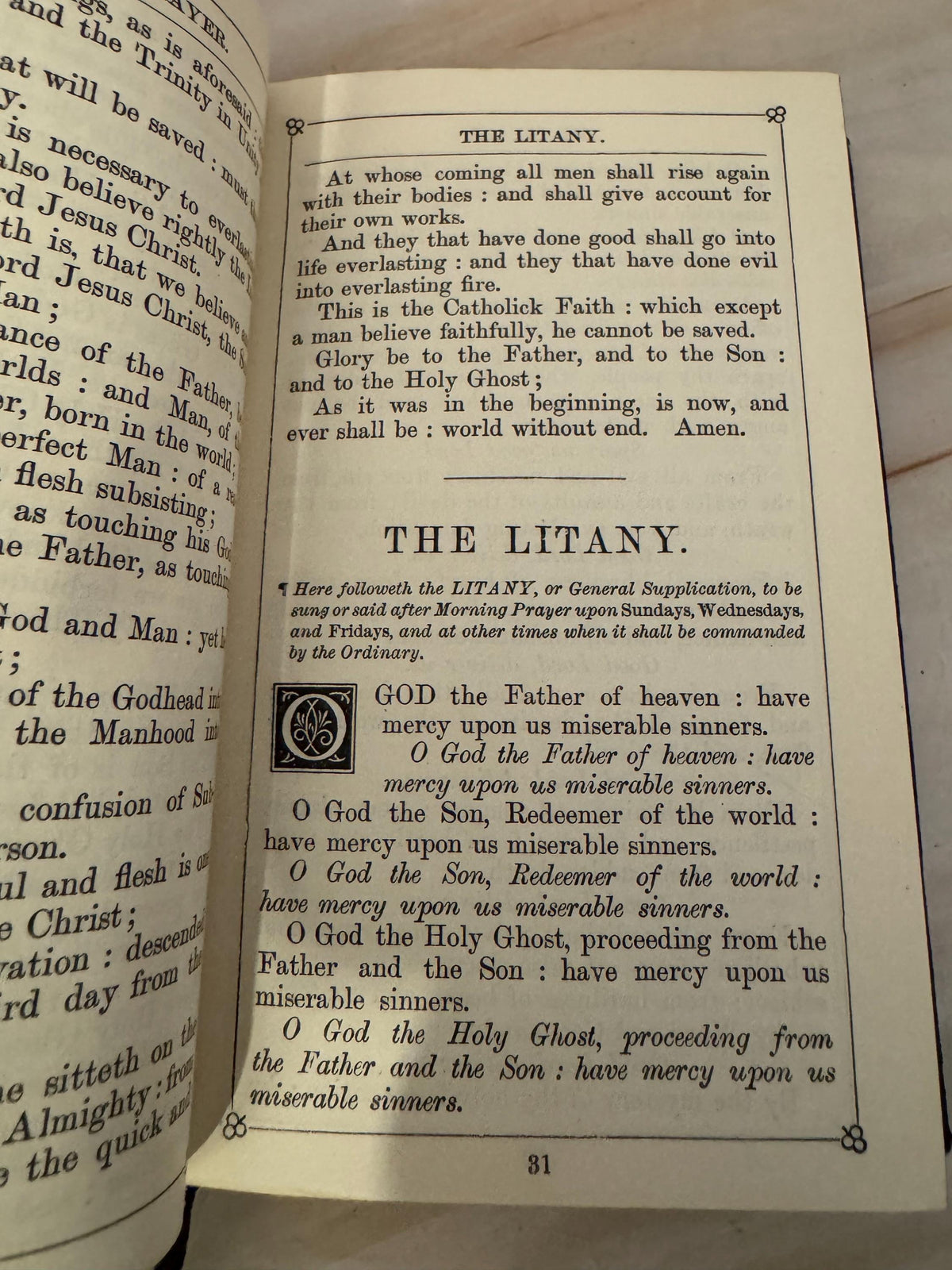 1911 Pocket Size Book of Common Prayer Antique Church of England Oxford Prayer Book Lord Wharton - Ref X692