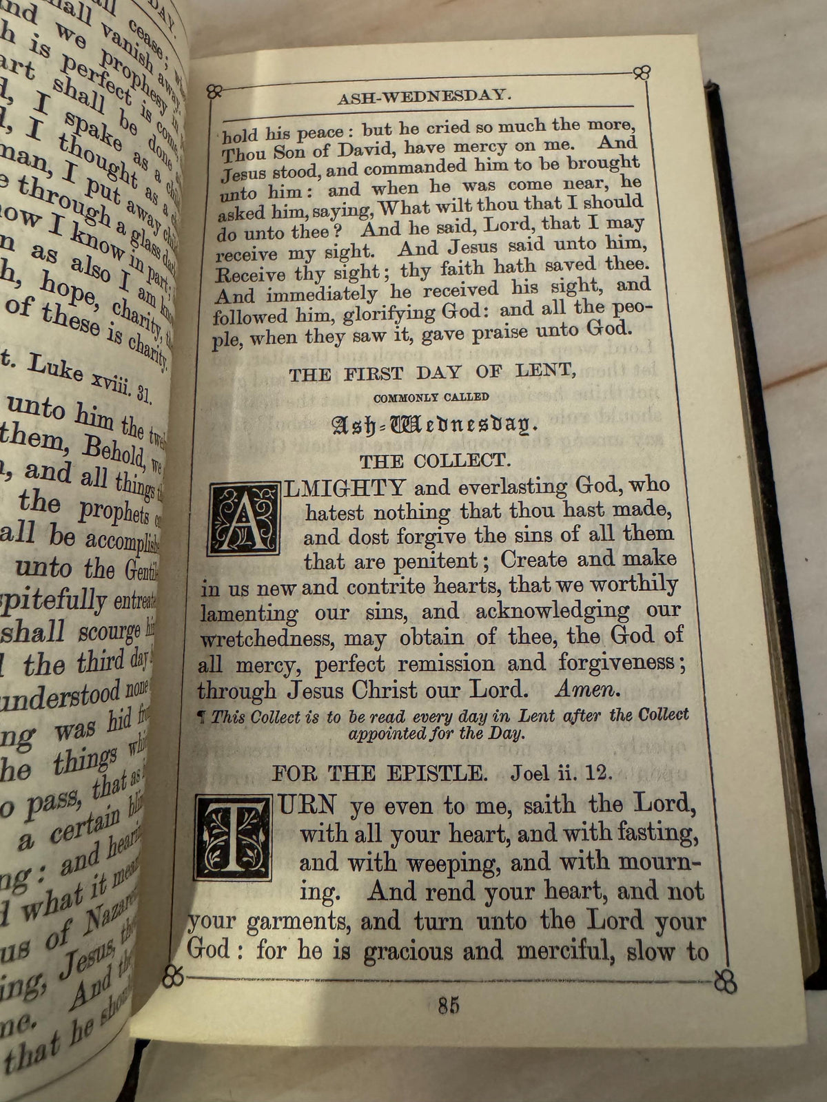 1911 Pocket Size Book of Common Prayer Antique Church of England Oxford Prayer Book Lord Wharton - Ref X692