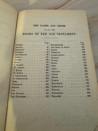 1925 Oxford Holy Bible Revised Version Antique Pocket Bible British And Foreign Bible Society - Ref X683