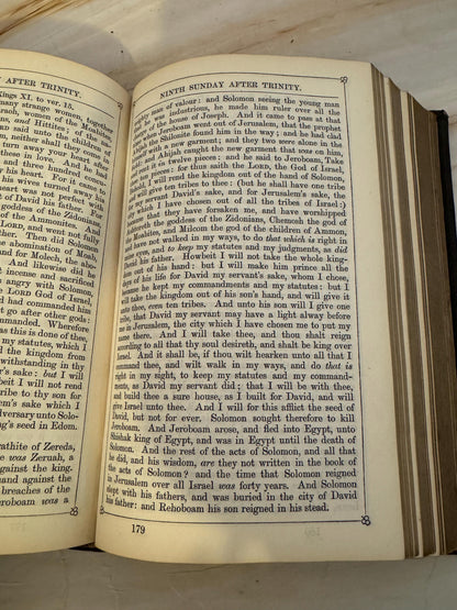 1800s Oxford New Testament And Book Of Common Prayer Antique Church Of England Bible - Ref X684
