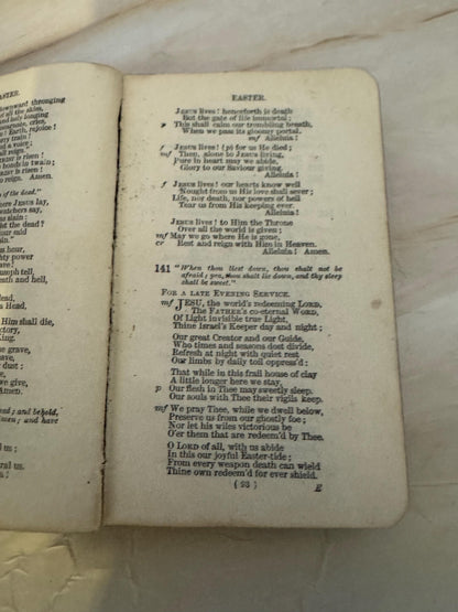 Antique Common Prayer and Hymns A&M Book Set c1900s Cambridge University Press - Ref X681