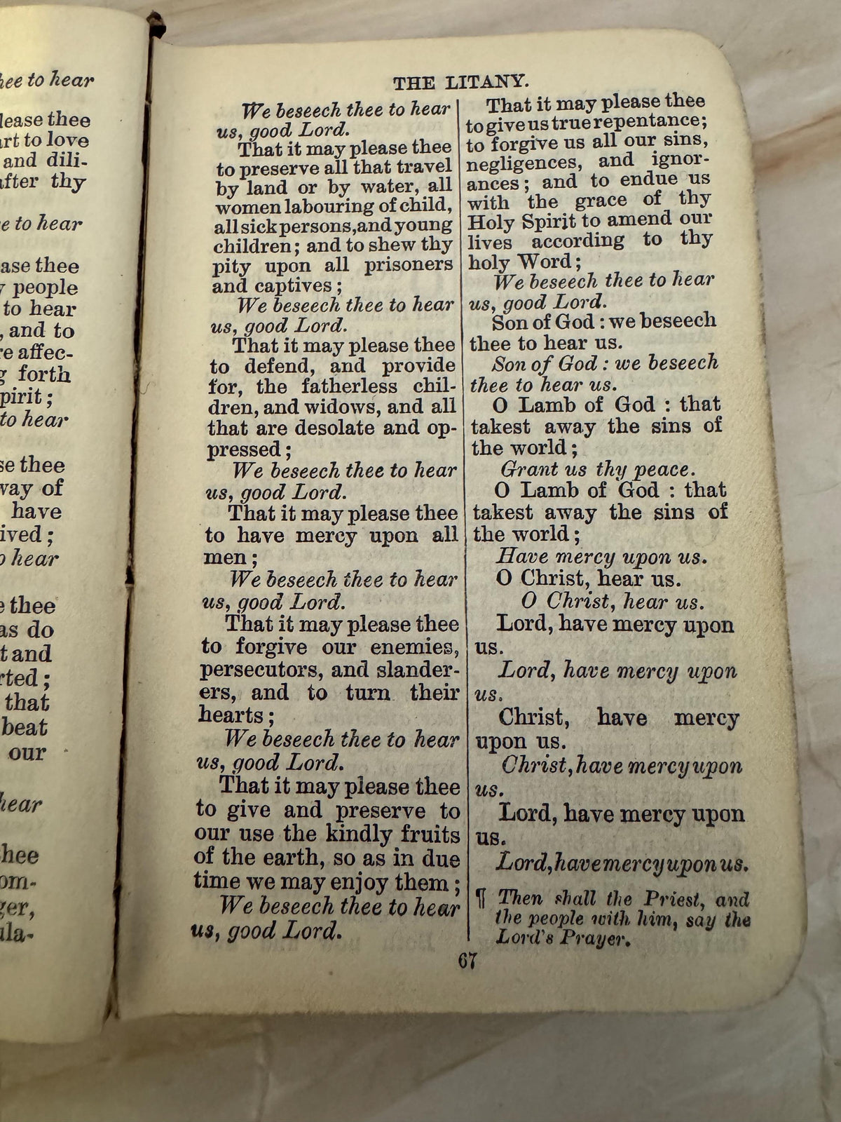 Antique Book of Common Prayer c1900s Oxford University Press Vintage Church Prayer Book - Ref X680