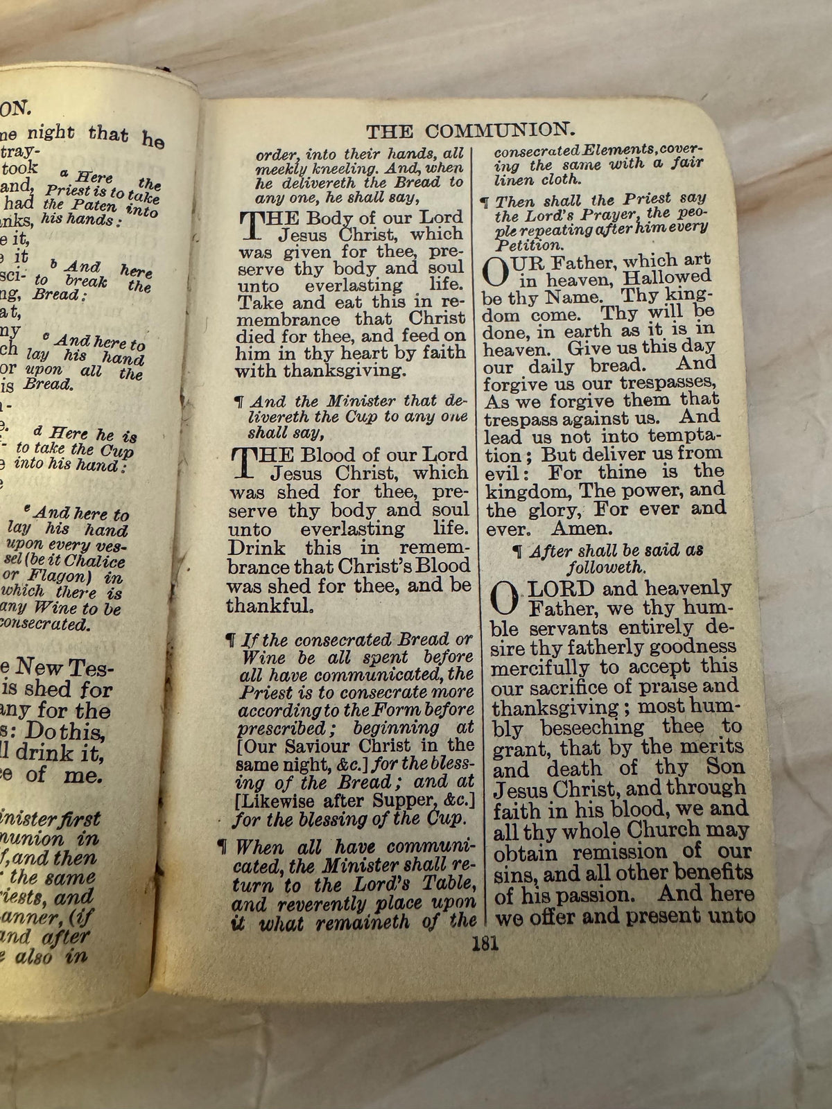 Antique Book of Common Prayer c1900s Oxford University Press Vintage Church Prayer Book - Ref X680