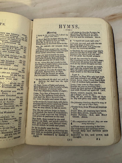Antique Book of Common Prayer c1900s Oxford University Press Vintage Church Prayer Book - Ref X680