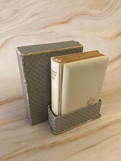Pocket White Book of Common Prayer with Case Vintage Mini Prayer Book Christian Gift Rare - Ref x308