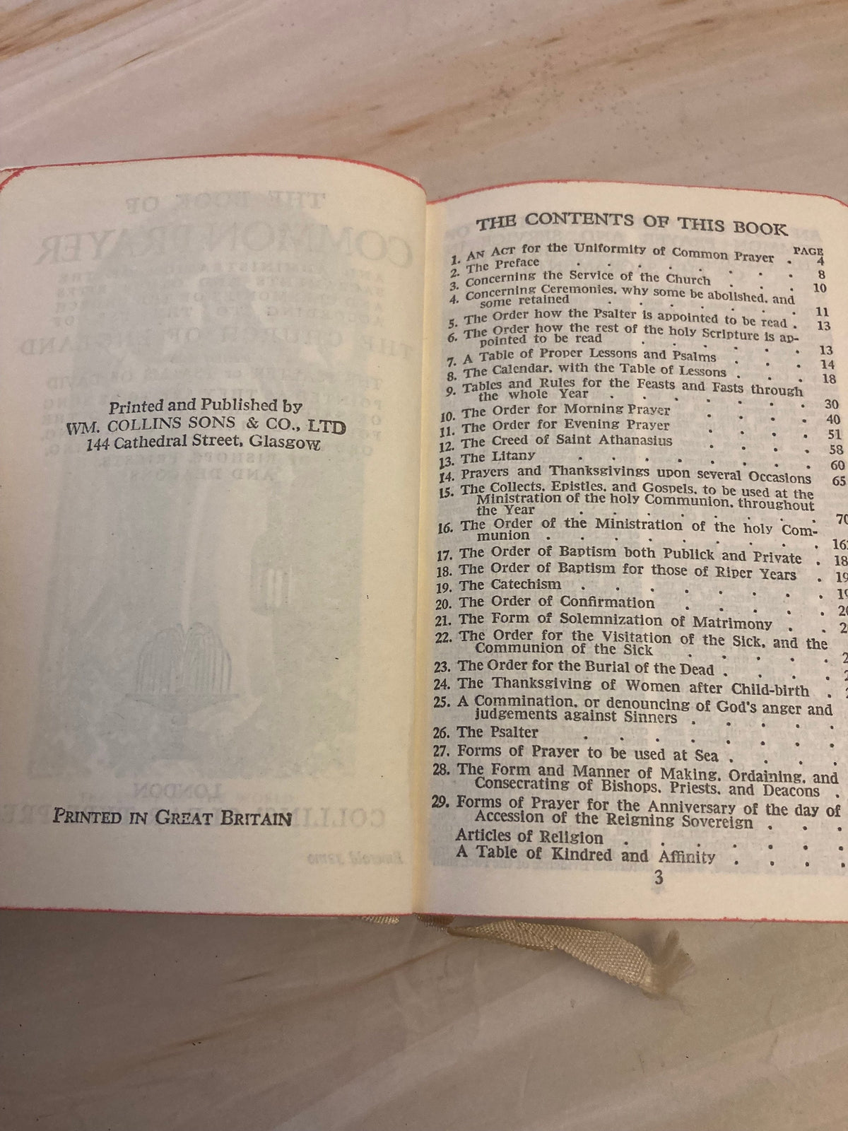Pocket White Book of Common Prayer with Case Vintage Mini Prayer Book Christian Gift Rare - Ref x308
