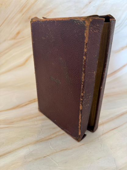 1890s Oxford Holy Bible Antique Yapp Edge Bible Victorian King James Bible Leather Bound - Ref X669