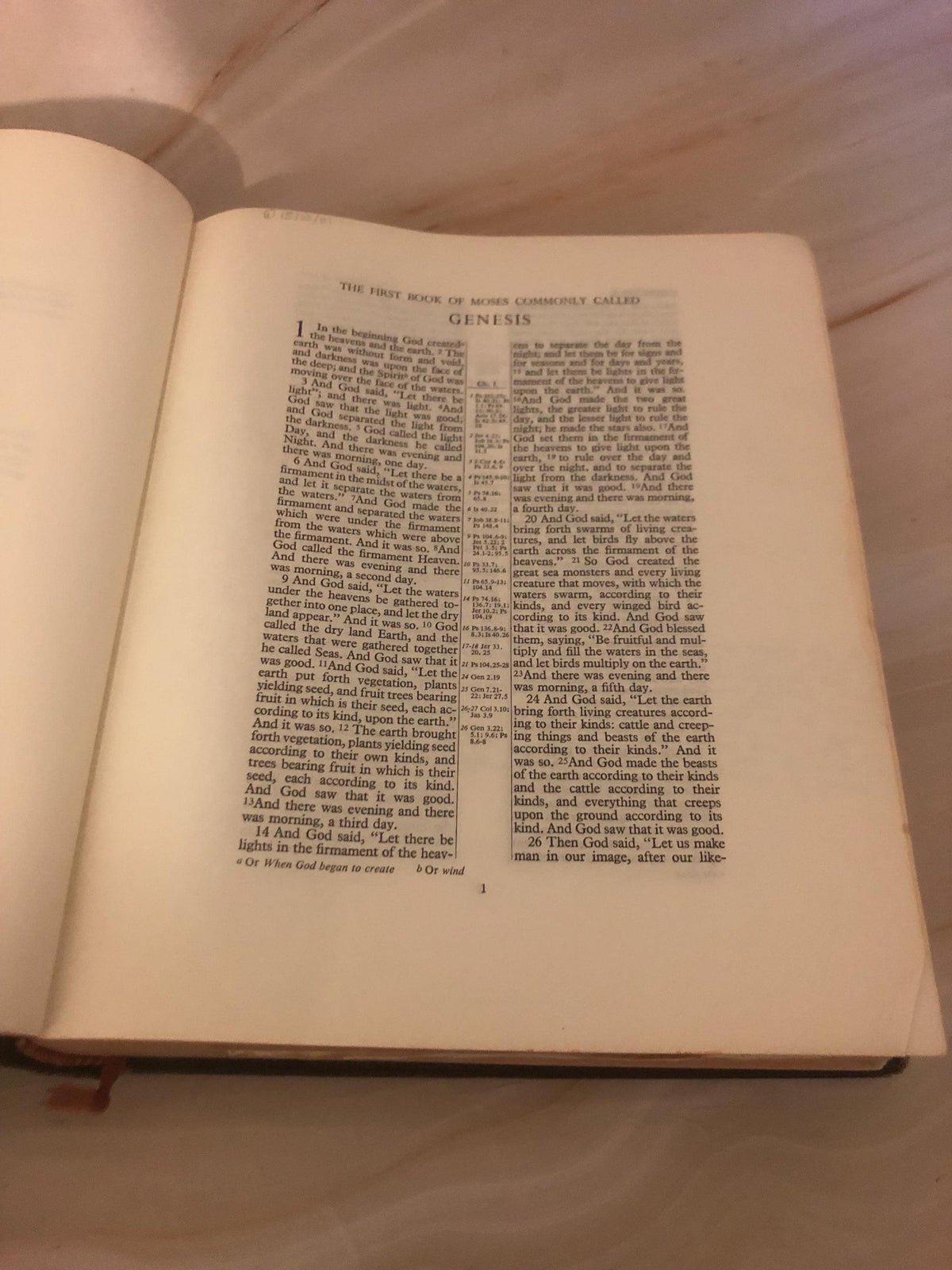 1952 RSV Holy Bible Cross Reference Vintage Christian Bible Study Bible - (Ref x441)