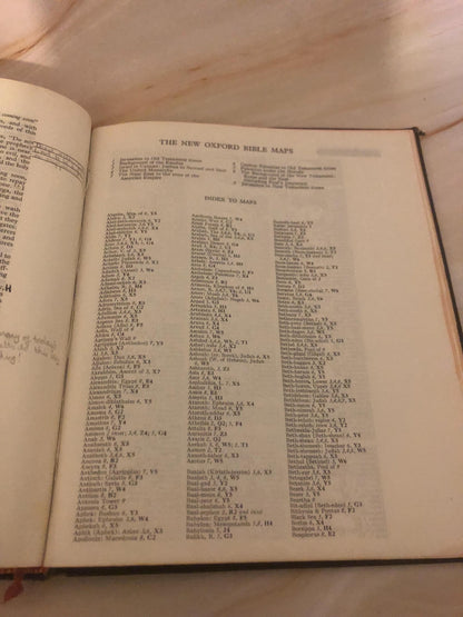 1952 RSV Holy Bible Cross Reference Vintage Christian Bible Study Bible - (Ref x441)