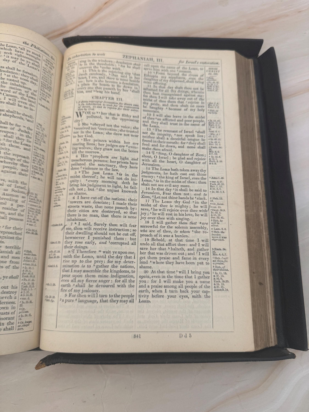 1880s Victorian Yapp Edge Holy Bible Antique King James Bible Leather Bound British & Foreign Bible Society - Ref X667