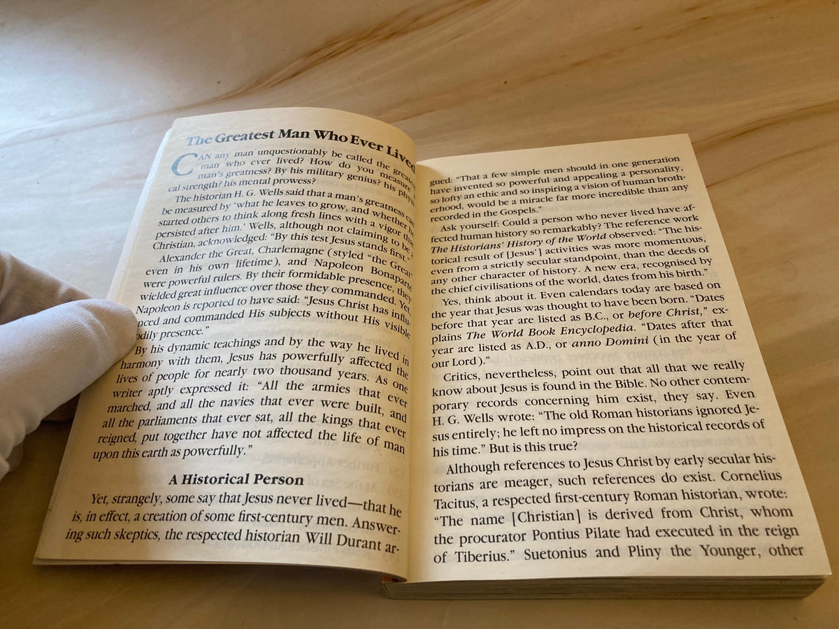 The Greatest Man Who Ever Lived – Christian Bible Stories Book - Ref x291