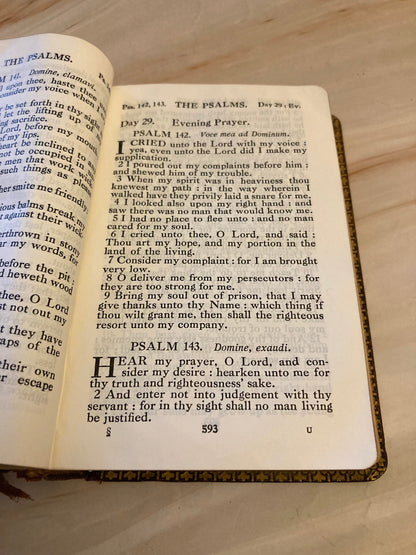 1947 Oxford Book of Common Prayer & Hymns – Small Pocket Prayer Book – Vintage Christian Book - Ref x294