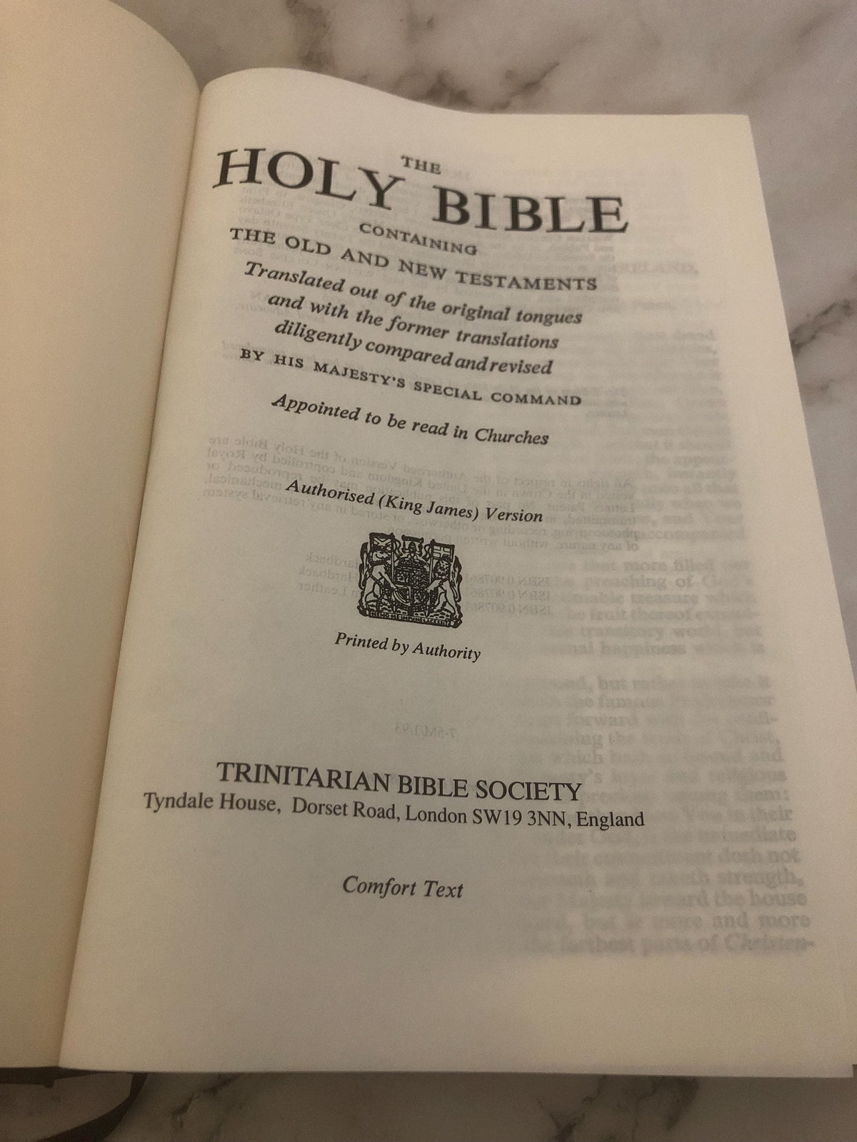 KJV Holy Bible Large Print – 1993 Edition – Easy Read Christian Bible - Ref x495