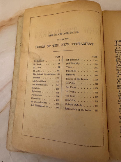 1904 Marked New Testament Pocket Bible Oxford University Press - Ref X664