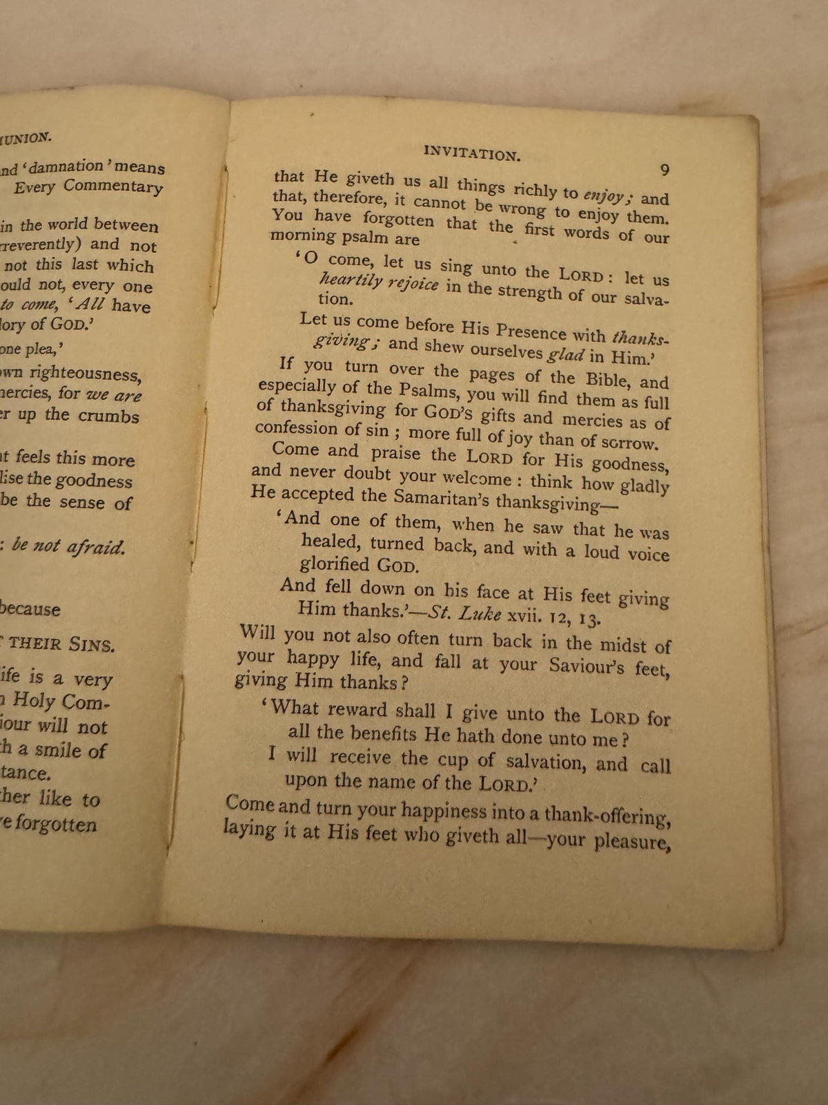 1923 Holy Communion Devotional Booklet by Fidelis – Antique Christian Prayer Book- Ref x666