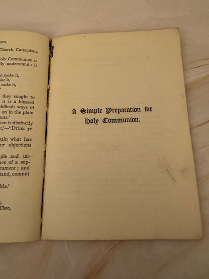 1923 Holy Communion Devotional Booklet by Fidelis – Antique Christian Prayer Book- Ref x666