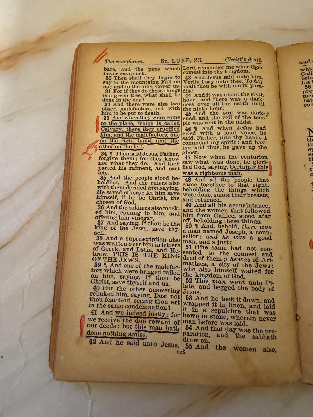 1904 Marked New Testament Pocket Bible Oxford University Press - Ref X664