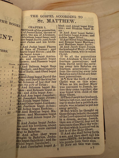 1916 Pocket New Testament Bible Oxford University Press British & Foreign Bible Society - Ref x663
