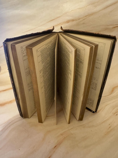 1881 Antique French Holy Bible Leather Bound Victorian Bible - Ref x656